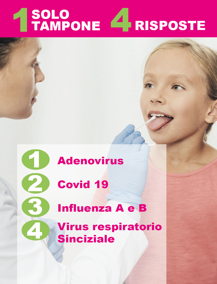 4 virus con un unico tampone naso faringeo