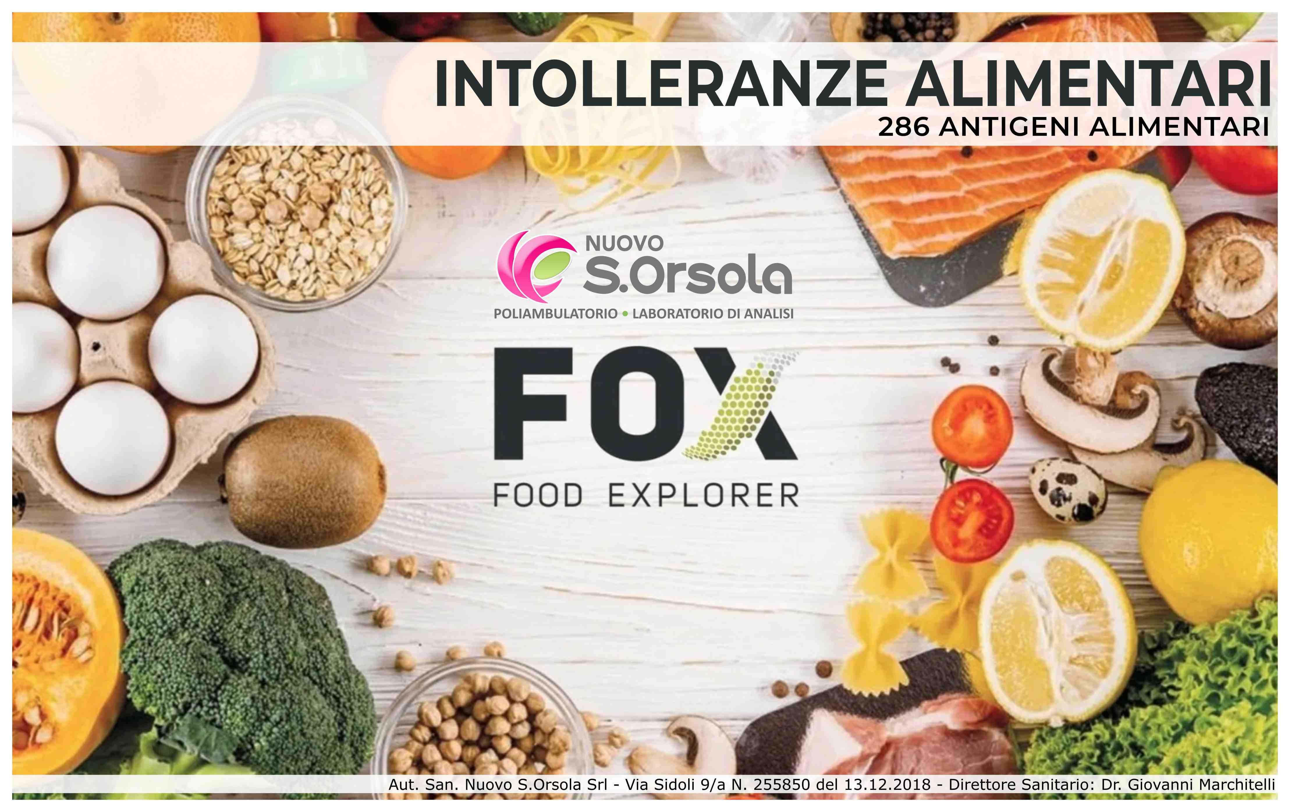 FOX (Food Explorer) 286 antigeni alimentari